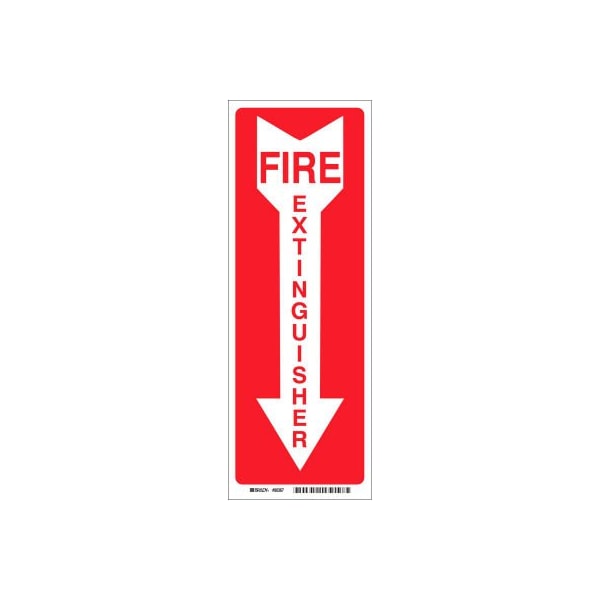 Brady Brady 47039 Fire Extinguisher Sign, Fiberglass, 3-1/2"W x 14"H 47039 - main